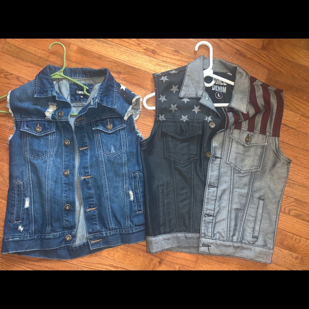 Jean Vest. Selling both